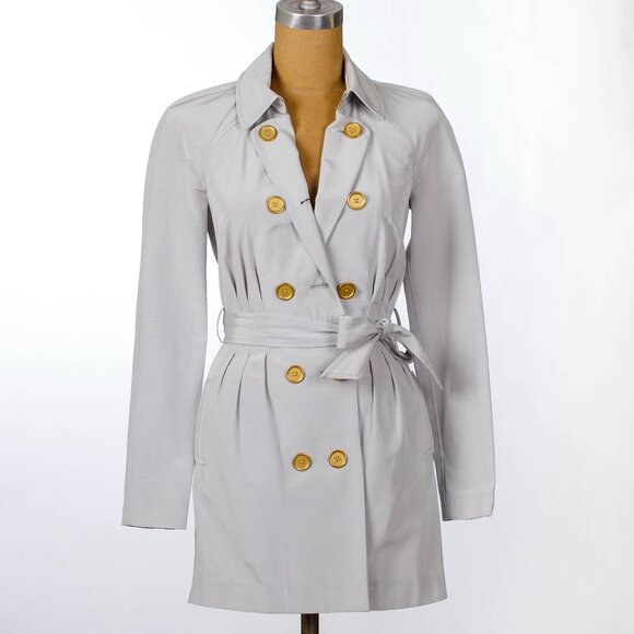 Armani Exchange  Silver Color Trench Coat - Picture 1 of 7